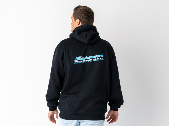 Superior Unisex Hoodie Black (Each) - SUP-HOODIE-U-BLK-XXX
